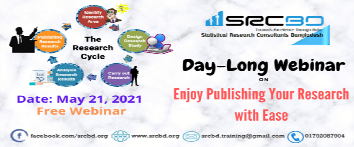 Free ONLINE LIVE webinar on “Enjoy Publishing Your Research with Ease”